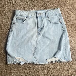 Light Blue Denim Skirt